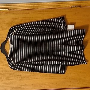 NWT Croft & Barrow Black and White Top Size Medium